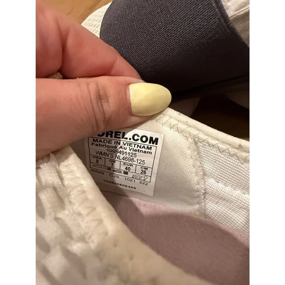 Sorel Slip-On Athletic Sneakers in Cream, Pink and Charcoal